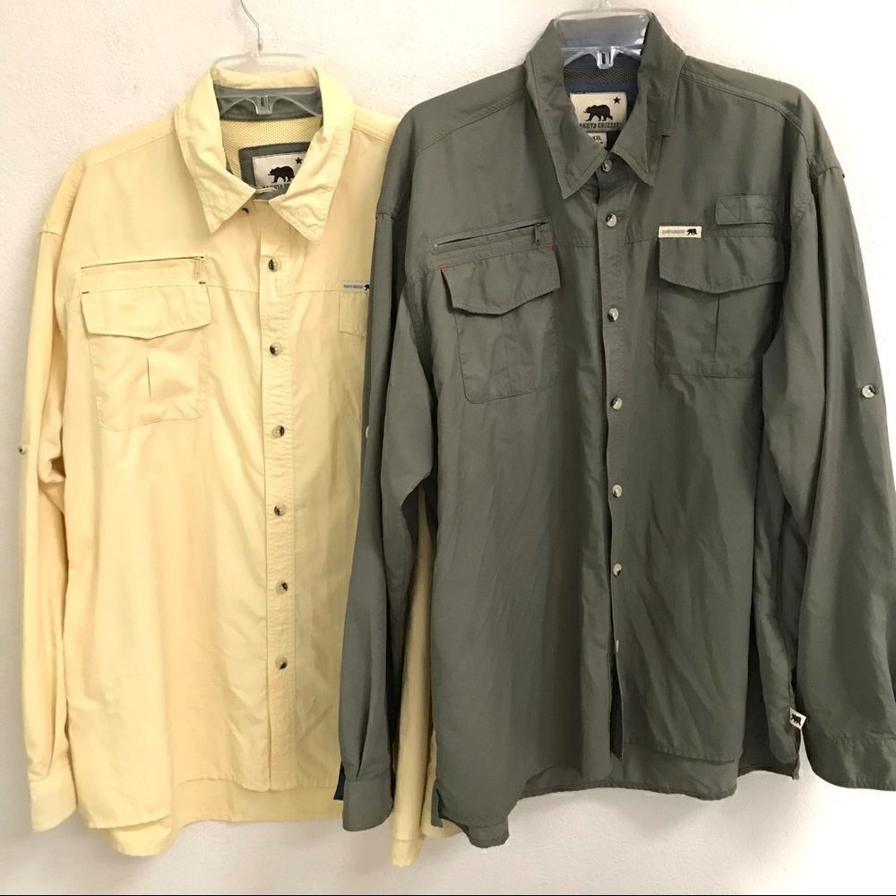 Dakota Grizzly nylon vented button up shirts 2pk. XXL‎